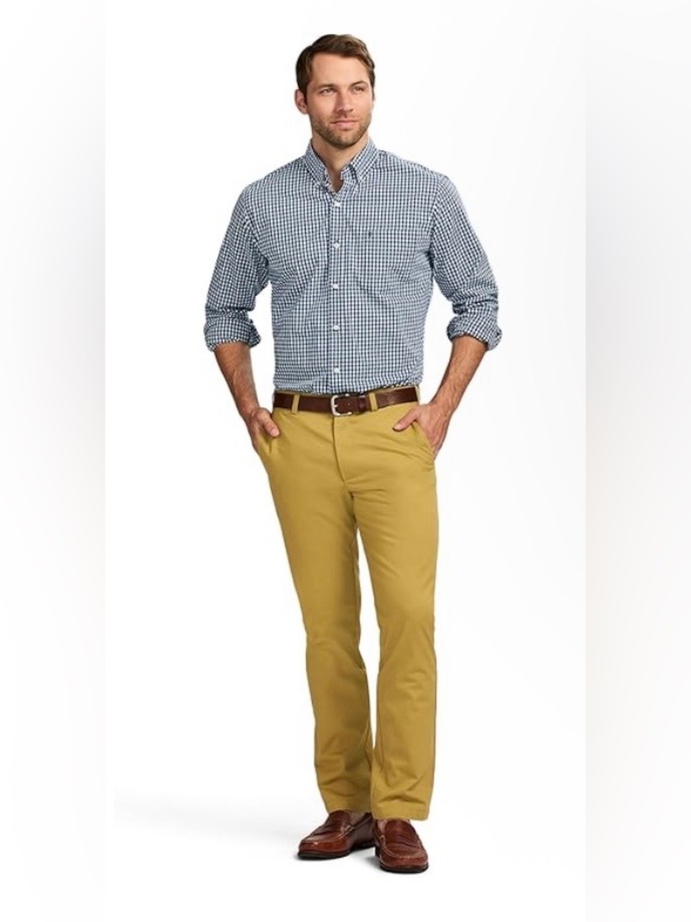 IZOD American Chino Straight Fit Pants | NWT | Khaki | 38x29